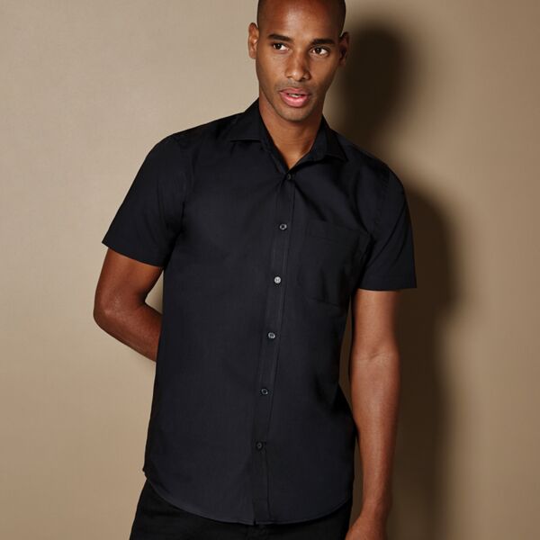 Kustom Kit Short Sleeve Tailored Poplin Shirt Thumbnail