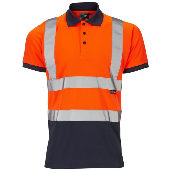 Hi-Vis 2 Tone Orange Polo Thumbnail